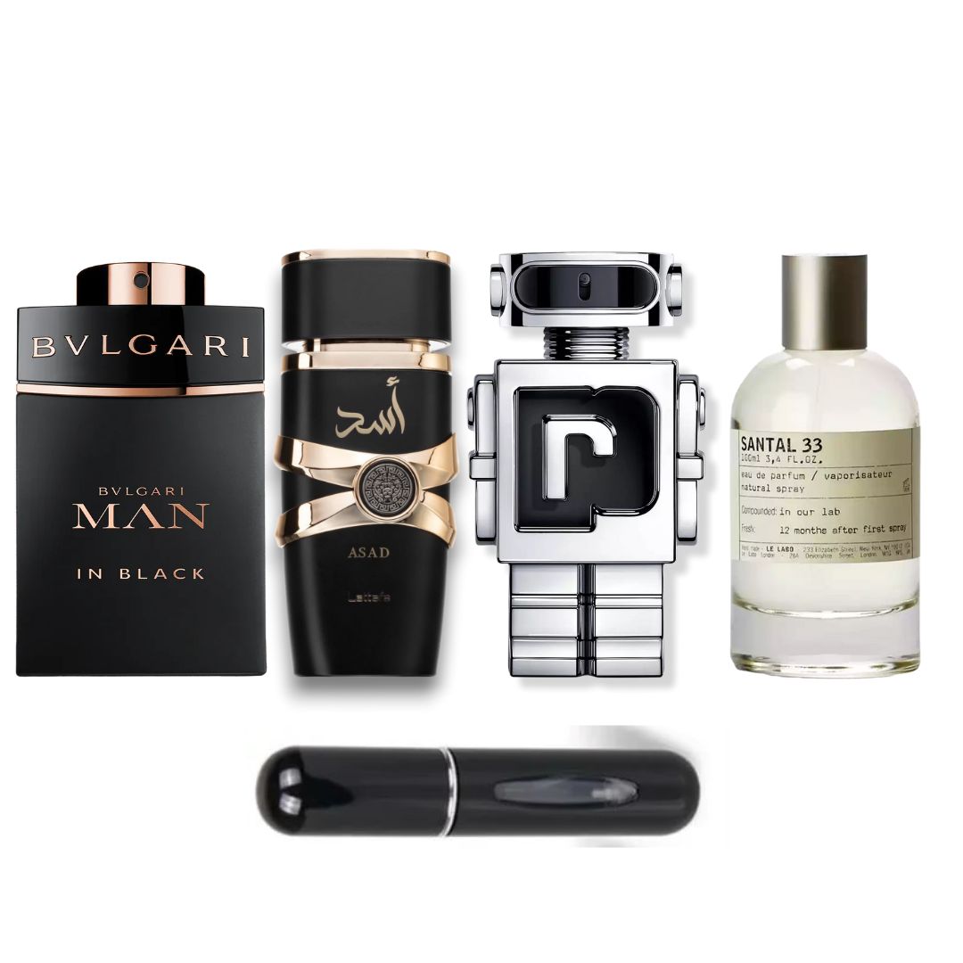 PERFUMES BVLGARI+ASAD+PHANTOM+SANTAL 33